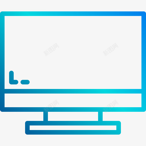 78号办公室线性坡度监视器图标svg_新图网 https://ixintu.com 78号办公室线性坡度监视器