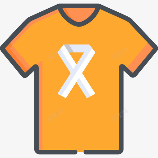 丝带慈善35双色图标svg_新图网 https://ixintu.com 丝带 双色 慈善35