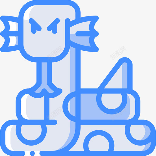 蛇幻想12蓝色图标svg_新图网 https://ixintu.com 幻想12 蓝色 蛇