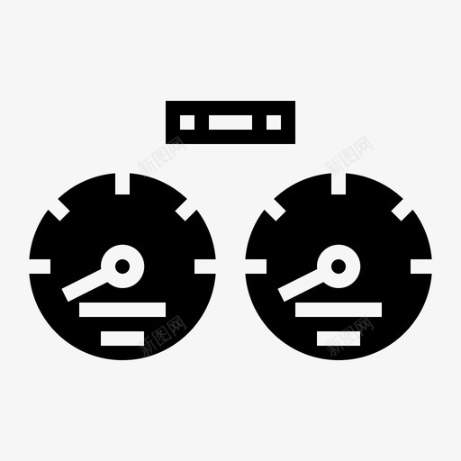 车速表摩托车实心图标svg_新图网 https://ixintu.com 摩托车实心 车速表