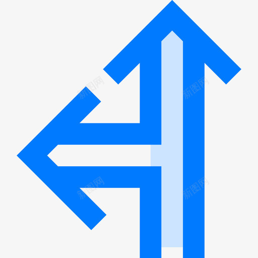 转向箭头13蓝色图标svg_新图网 https://ixintu.com 箭头13 蓝色 转向