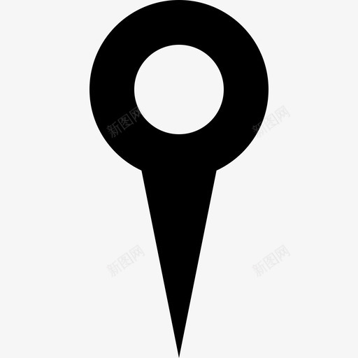 目标标记pin地址签入图标svg_新图网 https://ixintu.com 位置实心图标 地址 目标标记pin 符号 签入