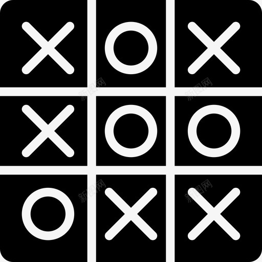井字游戏15实心图标svg_新图网 https://ixintu.com 井字游戏15 实心