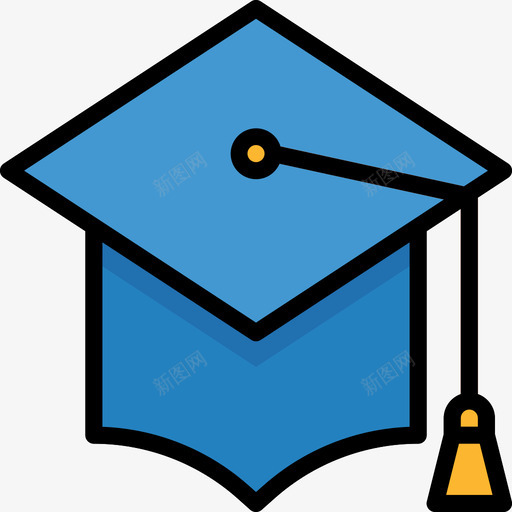 Mortarboard教育程度98线性颜色图标svg_新图网 https://ixintu.com Mortarboard 教育程度98 线性颜色