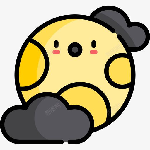 月亮约会夜12线颜色图标svg_新图网 https://ixintu.com 月亮 约会夜12 线颜色