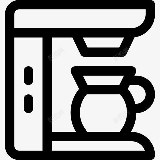 咖啡机酒店服务32直线式图标svg_新图网 https://ixintu.com 咖啡机 直线式 酒店服务32