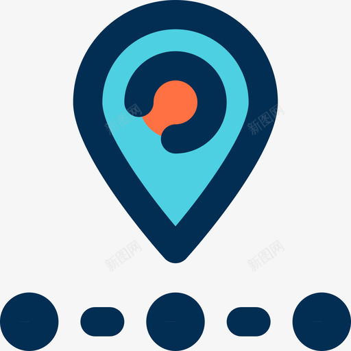 Pin电子商务90线颜色图标svg_新图网 https://ixintu.com Pin 电子商务90 线颜色