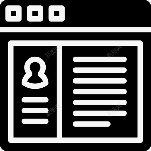 浏览器用户界面34实心图标svg_新图网 https://ixintu.com 实心 浏览器 用户界面34