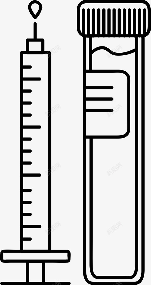 血样基因医学图标svg_新图网 https://ixintu.com 医学 基因 基因检测 检测 血样