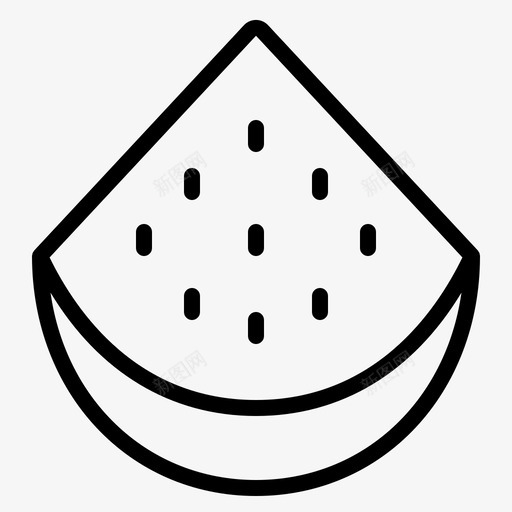 水果和蔬菜食品健康图标svg_新图网 https://ixintu.com 健康 水果和蔬菜 西瓜 食品