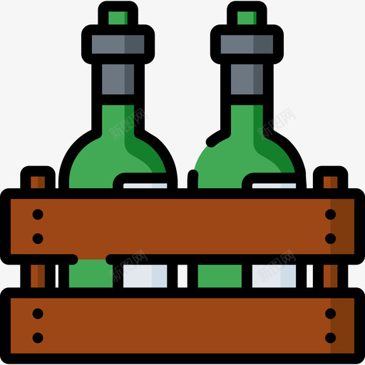 酒精饮料快餐18线性颜色图标svg_新图网 https://ixintu.com 快餐18 线性颜色 酒精饮料