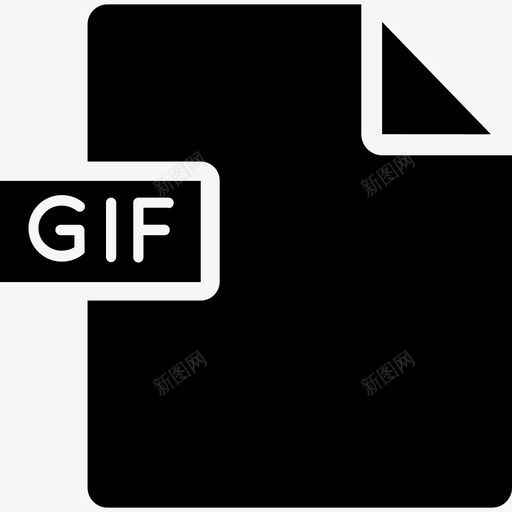Gif文件和文档4填充图标svg_新图网 https://ixintu.com Gif 填充 文件和文档4