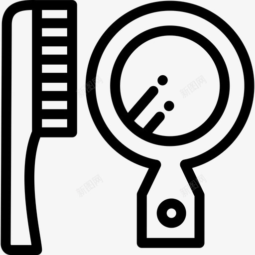 毛刷晨练8直发图标svg_新图网 https://ixintu.com 晨练8 毛刷 直发