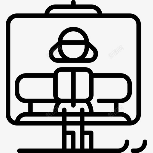 升降椅冒险28直线型图标svg_新图网 https://ixintu.com 冒险28 升降椅 直线型