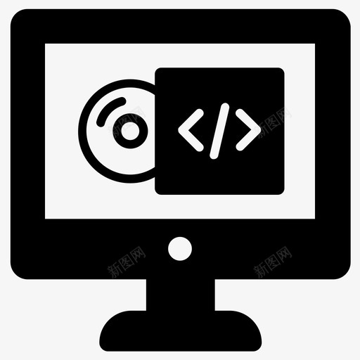 软件应用程序程序图标svg_新图网 https://ixintu.com 应用程序 程序 软件 软件光盘 软件包
