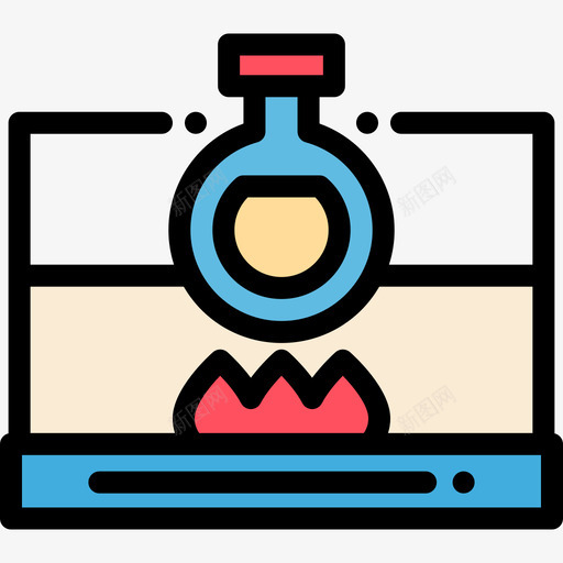 烧瓶医疗器械9线性颜色图标svg_新图网 https://ixintu.com 医疗器械9 烧瓶 线性颜色