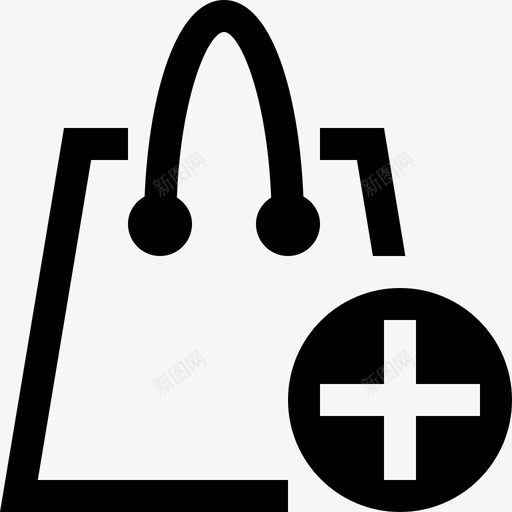 添加到包购物车在线图标svg_新图网 https://ixintu.com 在线 添加到包 电子商务实心图标集 购物 购物车