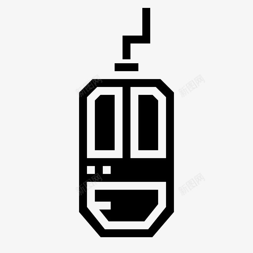 鼠标电脑复古图标svg_新图网 https://ixintu.com 复古 复古固体 电脑 科技 鼠标