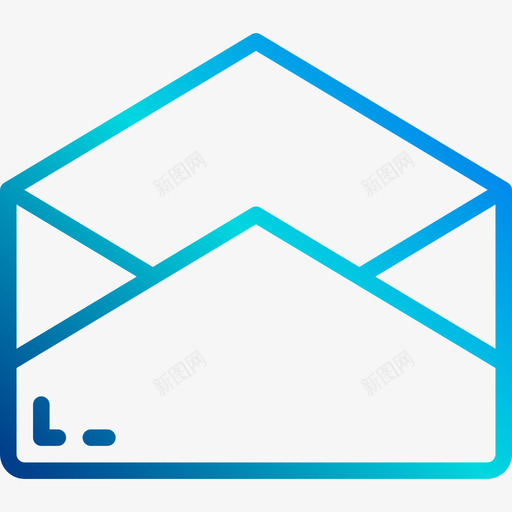 电子邮件通信104线性梯度图标svg_新图网 https://ixintu.com 电子邮件 线性梯度 通信104