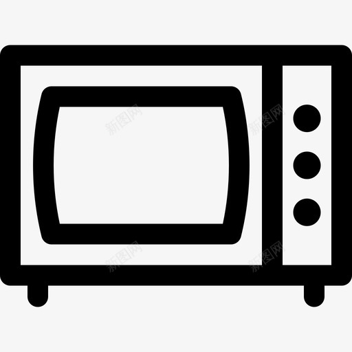 微波炉家用电器8线性图标svg_新图网 https://ixintu.com 家用电器8 微波炉 线性