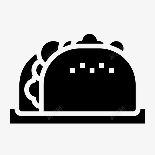 墨西哥玉米卷食物午餐图标svg_新图网 https://ixintu.com 午餐 固体食物 墨西哥 墨西哥玉米卷 食物