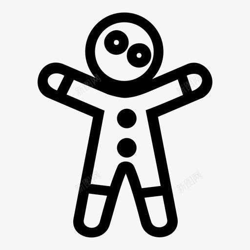 姜饼人糖果圣诞节图标svg_新图网 https://ixintu.com 圣诞概述 圣诞节 姜饼人 甜蜜 糖果