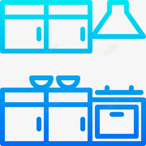 厨房家具和家居10坡度图标svg_新图网 https://ixintu.com 厨房 坡度 家具和家居10
