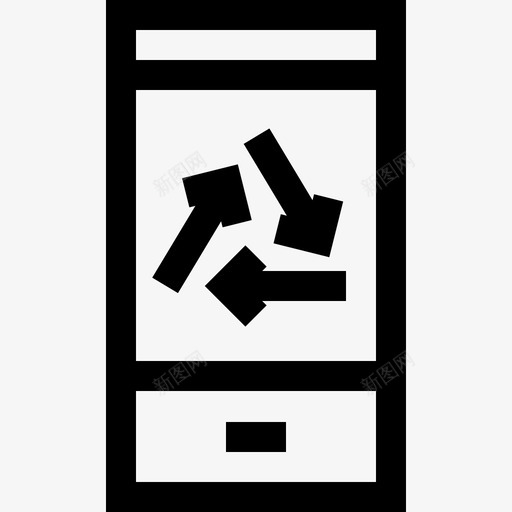 移动式回收4线性图标svg_新图网 https://ixintu.com 回收4 移动式 线性