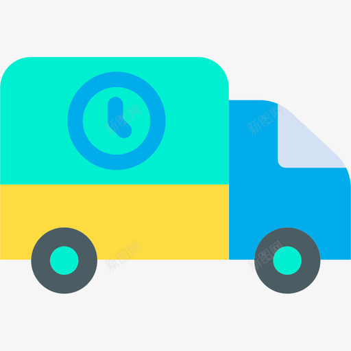 送货车购物116扁平图标svg_新图网 https://ixintu.com 扁平 购物116 送货车