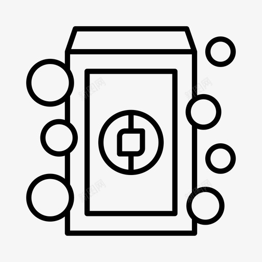 礼品信封亚洲中国图标svg_新图网 https://ixintu.com 中国 中国城 中国新年 亚洲 农历新年 礼品信封