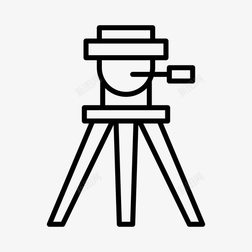 三脚架照相机照片图标svg_新图网 https://ixintu.com 三脚架 摄影 照片 照相机 稳定器