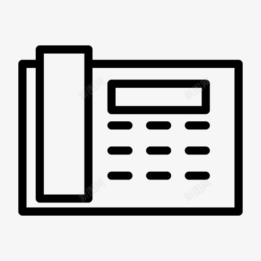 电话通讯联系人图标svg_新图网 https://ixintu.com 商务公司 电话 联系人 通讯