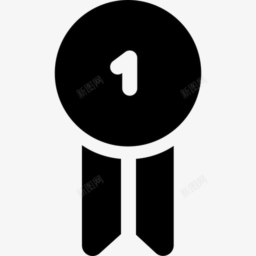 徽章中奖4满图标svg_新图网 https://ixintu.com 中奖4 徽章 满
