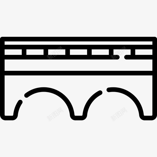 桥死亡日7线性图标svg_新图网 https://ixintu.com 桥 死亡日7 线性