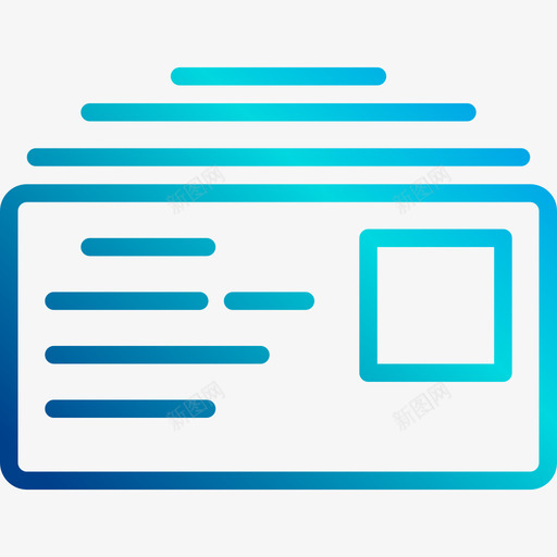 电子邮件通信104线性梯度图标svg_新图网 https://ixintu.com 电子邮件 线性梯度 通信104