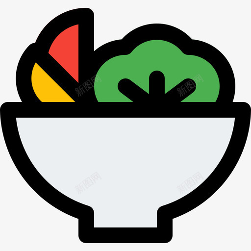 色拉食品72原色图标svg_新图网 https://ixintu.com 原色 色拉 食品72