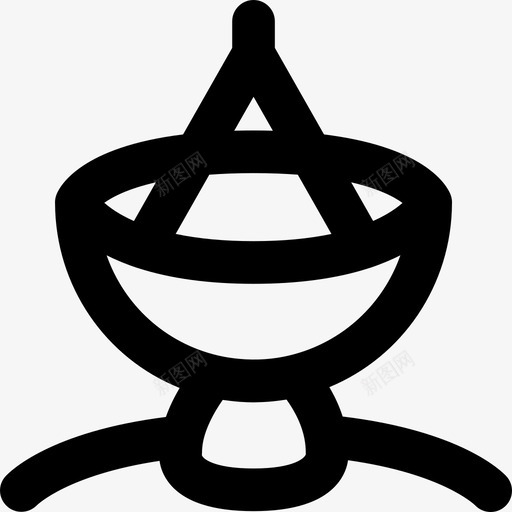 卫星空间61直线图标svg_新图网 https://ixintu.com 卫星 直线 空间61