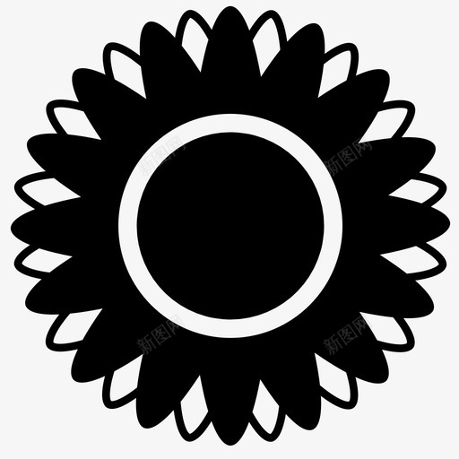 太阳花曼陀罗图标svg_新图网 https://ixintu.com 太阳 太阳和花 曼陀罗 花 阳光