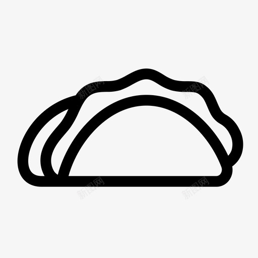 玉米卷午餐墨西哥菜图标svg_新图网 https://ixintu.com 午餐 墨西哥菜 玉米卷 玉米饼