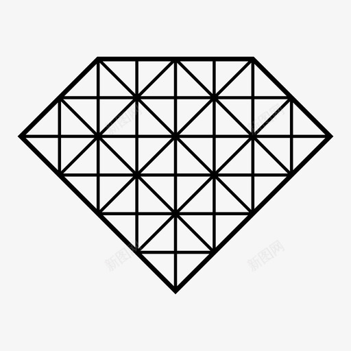 钻石辉煌宝石图标svg_新图网 https://ixintu.com 三角形 典范 宝石 珠宝 辉煌 钻石