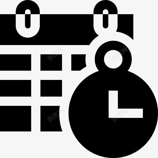 日历备忘任务9已填充图标svg_新图网 https://ixintu.com 备忘任务9 已填充 日历