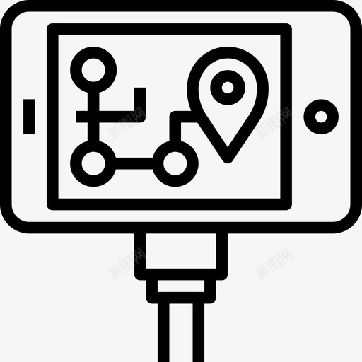 GpsGps导航5线性图标svg_新图网 https://ixintu.com Gps Gps导航5 线性