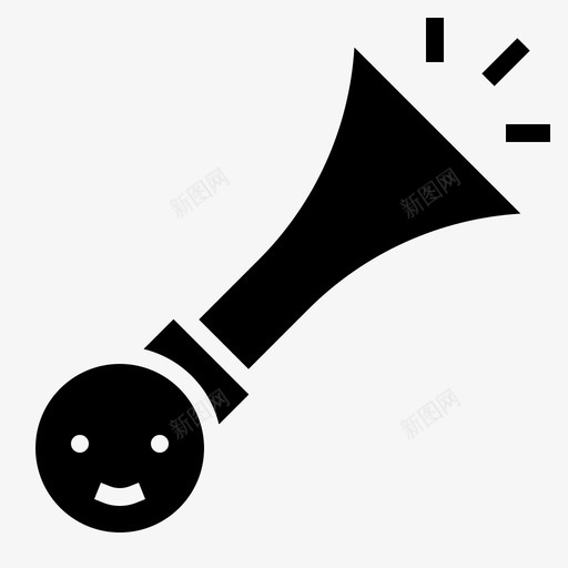 喇叭响亮派对图标svg_新图网 https://ixintu.com 响亮 喇叭 扬声器 派对 派对和生日实心