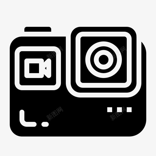 动作摄像机运动视频图标svg_新图网 https://ixintu.com 动作摄像机 多媒体 视频 运动