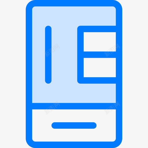 冰箱智能家居蓝色图标svg_新图网 https://ixintu.com 冰箱 智能家居 蓝色
