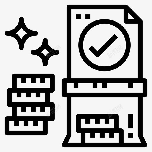 贷款合同债务图标svg_新图网 https://ixintu.com 业务 债务 合同 贷款 金钱