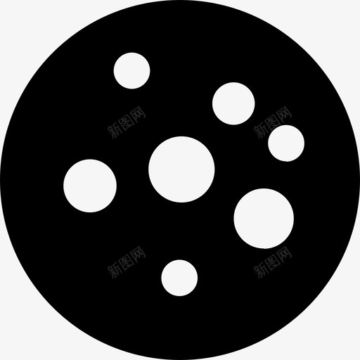 月亮满月夜晚图标svg_新图网 https://ixintu.com 夜晚 天空 月亮 月亮实心图标 满月