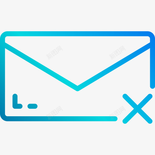 电子邮件通信104线性梯度图标svg_新图网 https://ixintu.com 电子邮件 线性梯度 通信104