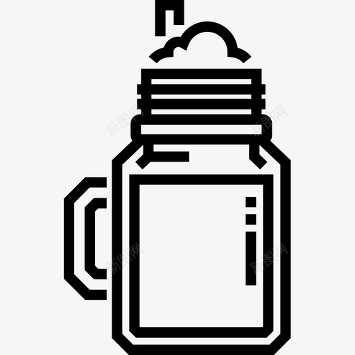 奶昔17号咖啡馆线性图标svg_新图网 https://ixintu.com 17号咖啡馆 奶昔 线性