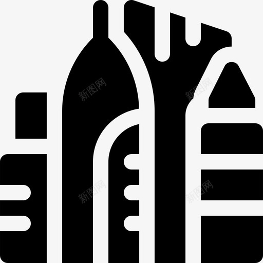 城市景观41填充图标svg_新图网 https://ixintu.com 城市 填充 景观41